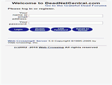 Tablet Screenshot of deadnetcentral.com